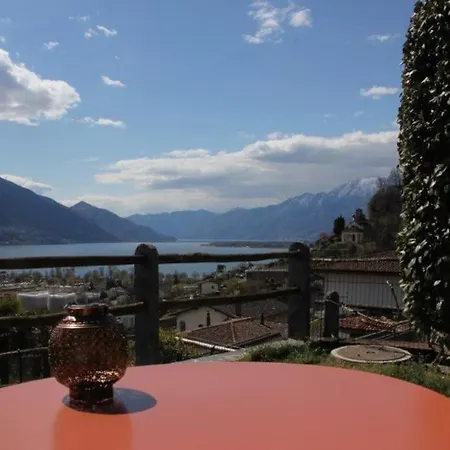 Lejlighed Casa Ramarro-panoramasicht Auf Den Lago Maggiore